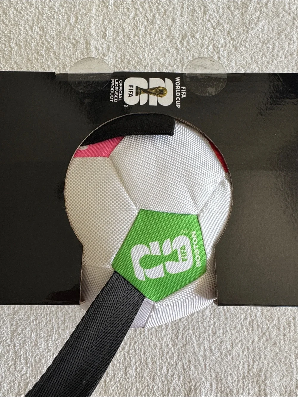 FIFA World Cup Soccer Ball with Tugs for Dogs